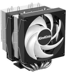 lot 6595 image: KimKirin CPU Air Cooler with 6X 6mm Copper Heat Pipes, 2X 120mm Fan for Intel LGA 1851, 1700, 1200 and AM4, AM5 CPU Socket