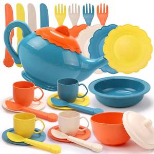 lot 6625 image: RUIDYA Pretend Play Kitchen Accessories, Kids Kitchen Toys for Boys Girls 3 Year Old, Afternoon Tea Party Playset Toys, Christmas New Year Toy Gifts for Children