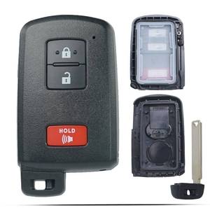 lot 6635 image: SUPALAND Smart Key Fob Shell Case Replacement Fits for Toyota Tacoma Tundra RAV4 Prius 4Runner Highlander Land Cruiser Sequoia 2012-2023 Keyless Entry Remote Control 3 Button Pad Cover
