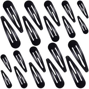 lot 6658 image: WILLBOND 40 Piece Barrettes Women Snap Hair Clips Women Large Metal Snap Nonslip Hair Clip Accessories, 3.5 Inch, 3.1 Inch, 2.8 Inch, 2.4 Inch, 2 Inch(Black)