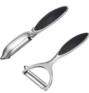 lot 6755 image: Eirpde Vegetable Peeler for Kitchen, Fruit, Carrot, Veggie, Potatoes Peeler, Y-Shaped and I-Shaped Stainless-Steel Multi-Function Set Peelers, Durable Non-Slip Handle(2-Piece)