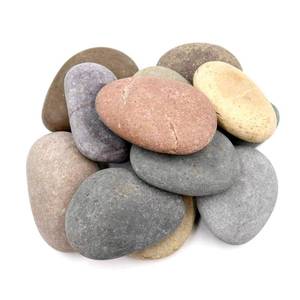 lot 7379 image: 12 Extra-Large Rocks for Painting&nbsp Multi-Colored Craft Rock Painting Stones, 3.5 - 4.5 inch Smooth and Flat, Non-Porous Painting Rocks, 100% Natural River Rocks for Mandala and Kindness Stones