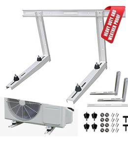 lot 7395 image: Outdoor Wall Bracket - Mini Split Mounting Bracket - Ductless Air Conditioner Wall Mount