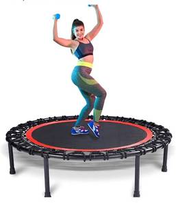 lot 7407 image: 40 Mini Trampoline for Adults, Heavy-Duty Rebounder Trampoline