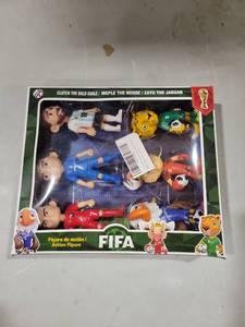 lot 7426 image: FIFA Action Figure Set Clutch the Bald Eagle Meple the Noose Zayu the Jaguar