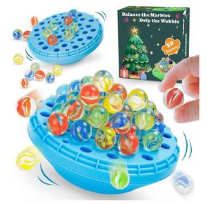 lot 7496 image: Marble Balance Game, Wobble Marble Stacking Game for Kids 6, Family Games for Kids and Adults