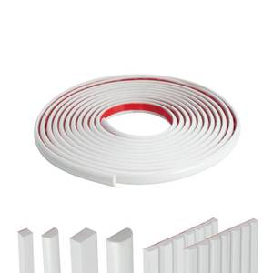 lot 7523 image: YEFANXI 0.39IN Semi-Circular Flexible Peel and Stick Trim Molding Trim(10FT)