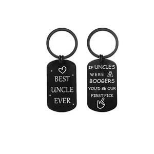 lot 7557 image: Feeldeal Funny Uncle Booger Keychain - Best Uncle Ever Gifts pack of 7