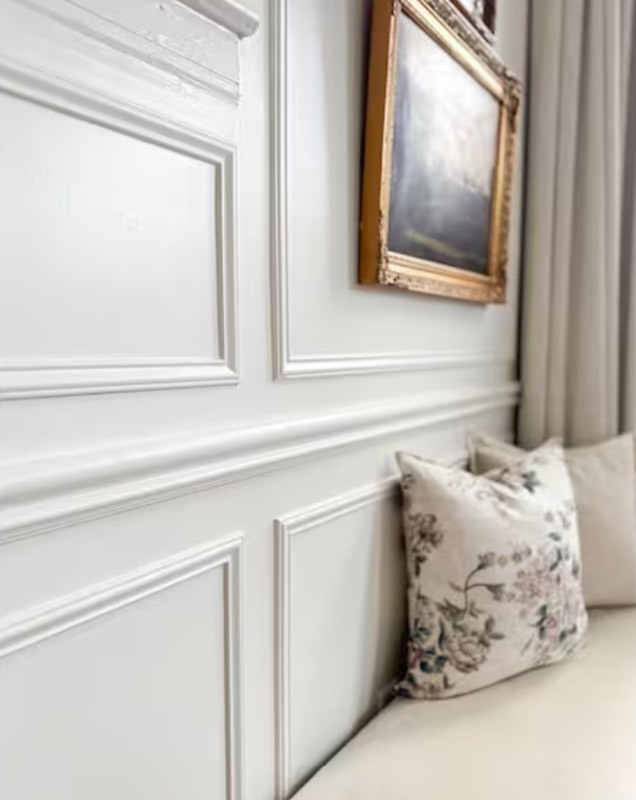 lot 62 image: 1 Piece - OML43A-8FTWHW 0. 609 in. D x 1.75 in. W x 96 in. L Unfinished White Hardwood Chair Rail Moulding Perfect Condition Multi-Lot Read DIscription