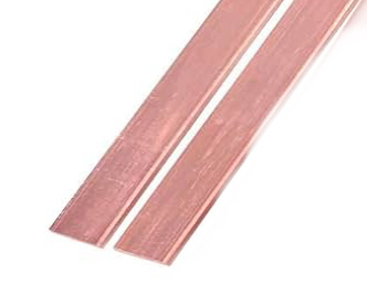 lot 134 image: Bundle of 2 Long & Thin Copper Strips - Great for Jewelry & Crafts 6 x 3mm