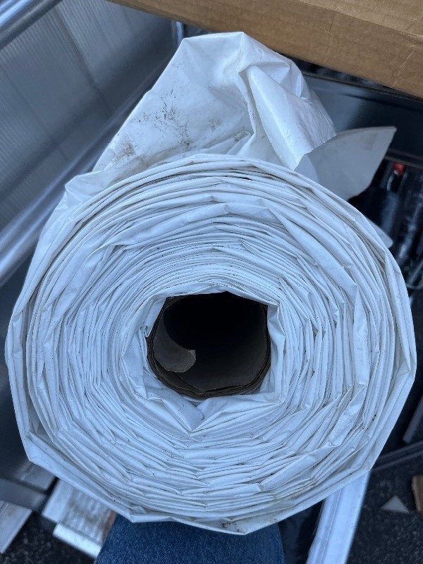 lot 83 image: Large Vapor Barrier Material - Professional Quality Great for Crawl space Etc 36 x 100