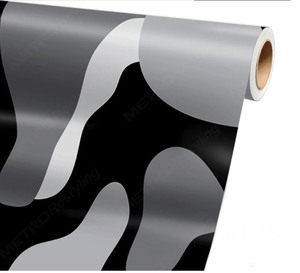 lot 36 image: Classic Urban Night Camouflage Vinyl Film 5 x 12