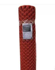lot 160 image: 4 ft. x 50 ft. Orange Diamond Grid Barrier Fence