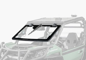 lot 57 image: SATV-286-T SUPERATV CAN-AM COMMANDER MAXDRIVE POWER FLIP GLASS WINDSHIELD