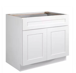 lot 14 image: Essential White  36 Sink Base Cabinet