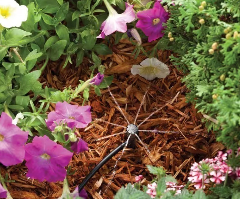 lot 457 image: Rain-Bird 47 Piece Landscape and Garden Drip Watering Kit