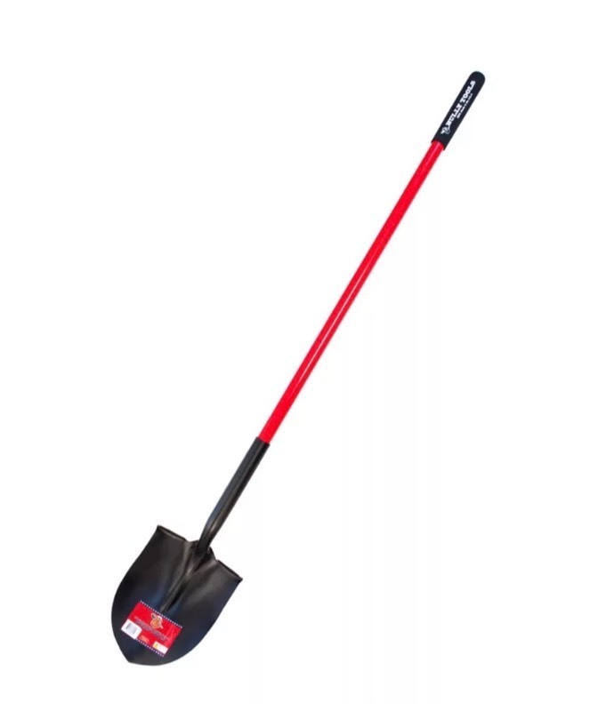 lot 32 image: Bully Tools 45.5 in. Fiberglass Handle Round Point Shovel