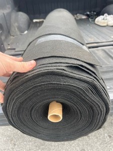lot 25 image: XL Black Felt Material 3 x 100