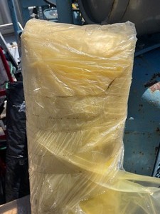 lot 76 image: Large Yellow Plastic Material - Great for Minimizing Messes during renovations