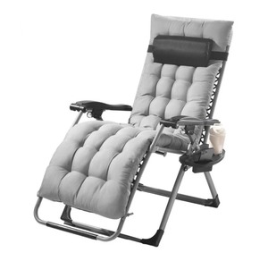lot 15 image: Zero Gravity Chair 26 Inch Recliner Lounge Chair Indoor Outdoor Adjustable with Cushion Headrest Footrest 500 lbs Gray - Slight scratching on inner arm rest Retails $109