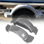 Kojem 13" Trailer Fenders Pair Single Axle Trailer Fenders Fit for 13in Wheels Tire Skirt Boat Gray Set of 2