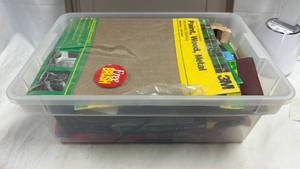 lot 22 image: 3M Sanding & Polishing Lot - Assorted Belts Discs Sheets