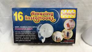 lot 23 image: Amazing InstaHooks 13-Piece Set Heavy Duty All Purpose Hooks (3 missing)
