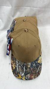 lot 30 image: 3 Pack Baseball Caps Tan Camo Adjustable One Size