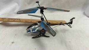 lot 33 image: Remote Control Helicopter - Blue and Black Gyro