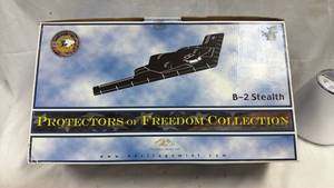 lot 41 image: Heritage Mint B-2 Stealth Protectors of Freedom Collection Wooden Plane Model