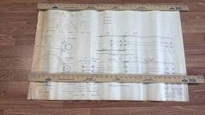 lot 54 image: Bede Aircraft Inc Engineering Drawing Wing Attaching Folding BD-4-4-03 Dated 4-1-69 (34x22)