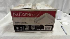 lot 70 image: NuTone Basic 763RLN Ventilation Fan with Light 50 CFM