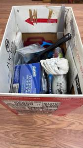 lot 74 image: Car Cleaning Supply Lot with Brushes, Mitts, and Accessories