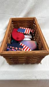 lot 100 image: Collection of Neoprene Beverage Coolers in Wicker Basket
