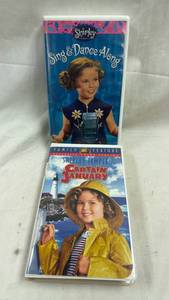 lot 123 image: Shirley Temple Sing & Dance Along  Captain January VHS Tape Lot 2 Films