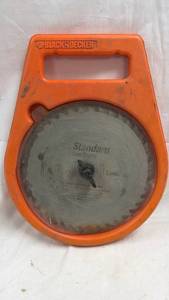 lot 139 image: Lot of different saw blades with holder