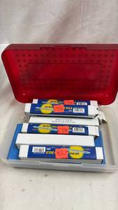 lot 143 image: Replacement Bulb Lot in Red Storage Case