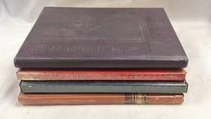 lot 167 image: Lot of 4 High School Yearbooks - Wichita South High School & Hickman High School