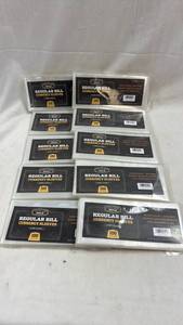 lot 173 image: Cardboard Gold Regular Bill Currency Sleeves 100 Count - Lot of 10 Packs