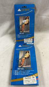 lot 183 image: ITA-MED Pantyhose 330 Graduated Compression Support Hosiery Size M - Lot of 2