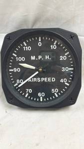 lot 197 image: Airspeed Indicator M.P.H. Gauge Wall Clock