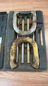 lot 211 image: Horseshoe Set w Black Carrying Case