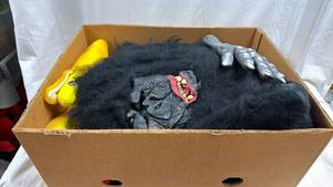 lot 220 image: Gorilla Costume with Mask,  Hands and Accessories