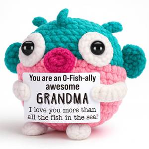 lot 4225 image: LEJIAJINW Gifts for Grandma Christmas Stocking Stuffers, Birthday Gifts for Grandmother Gigi Nana Mimi Grammy from Granddaughter Grandson Grandkids, Cute Mini Handmade Crochet Fish for Her