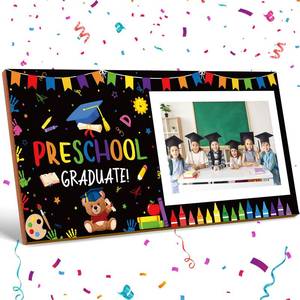 lot 4239 image: Jetec Kindergarten Graduation Picture Frame Preschool Picture Frame Holds 4 x 6 Inch Photo Graduation Gift for Kids Boy Girl 2026 First Pre-k Party Decoration(Preschool)