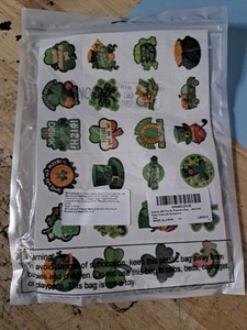 lot 4242 image: St. Patricks Day Costume Accessory Stickers