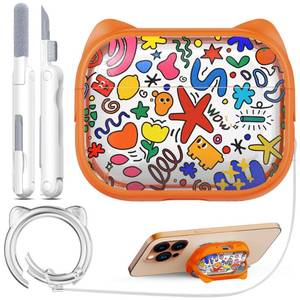 lot 4276 image: RFUNGUANGO is Compatible with AirPods Pro 3 Protective case Orange