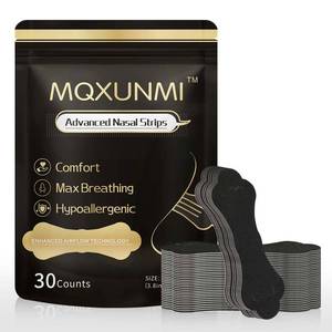 lot 4337 image: MQXUNMI Nasal Strips for Snoring�� 30 Count, Boost Airflow for Better Sleep, Sports Performance �� Hypoallergenic Latex-Free Nasal Strip, Nose Strips for Sleep, Running & Hiking