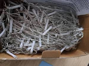 lot 4344 image: String Light Set with Clear Wire and White Bulb Sockets