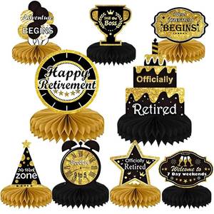 lot 4380 image: KSKSPE 9PCS Retirement Party Decorations